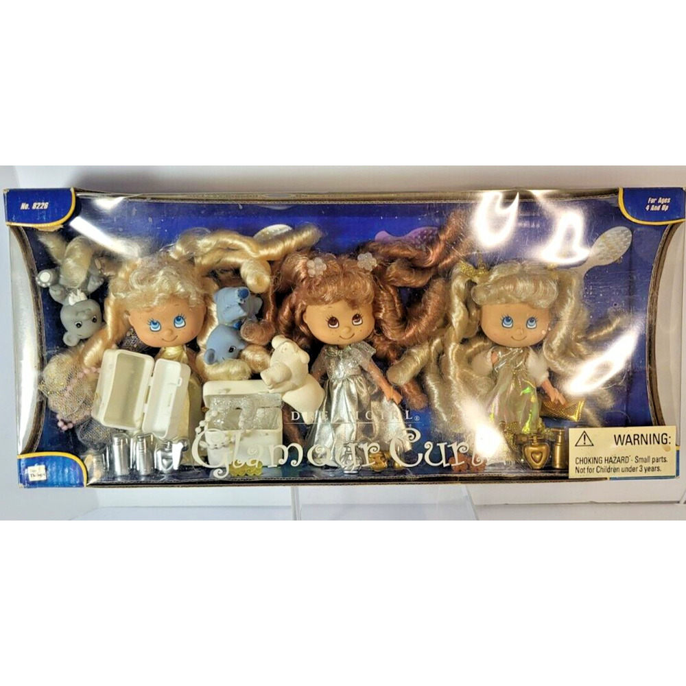 Glamour Curlz Dolls 2001 Factory Sealed Plastic Vintage Doll Toy Accessories
